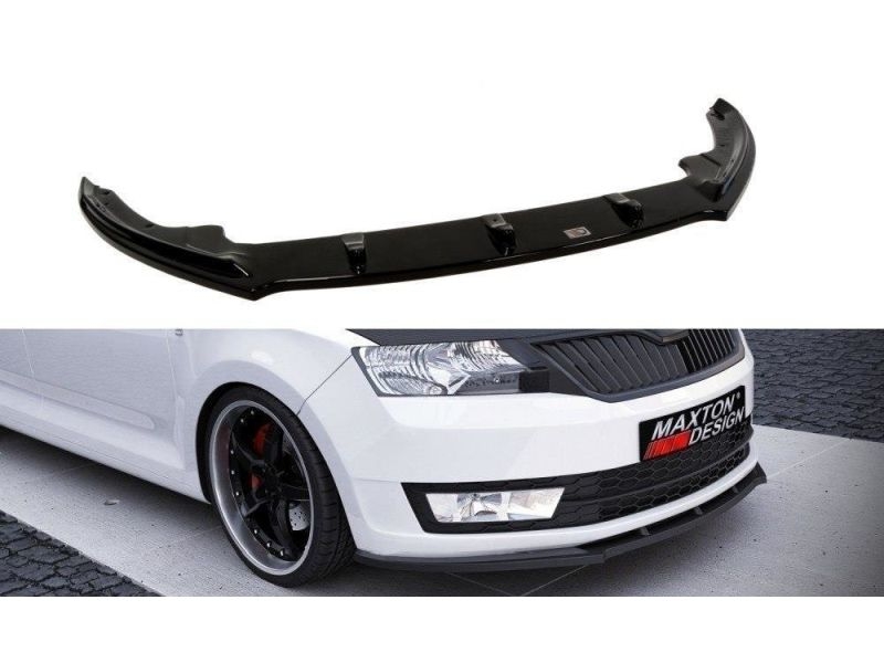 Peça - Spoiler / Lip Dianteiro V1 Para Skoda Rapid 2013-2019