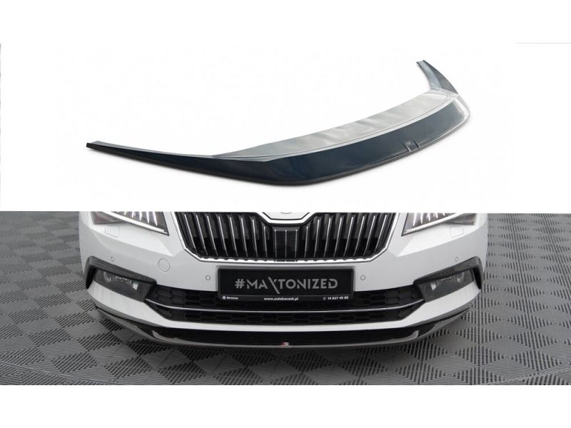 Peça - Spoiler / Lip Dianteiro V1 Para Skoda Superb Mk3 2015-2018