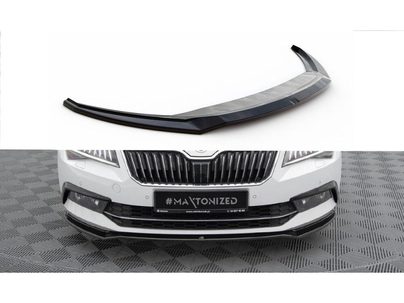 Peça - Spoiler / Lip Dianteiro V2 Para Skoda Superb Mk3 2015-2018