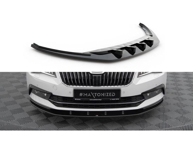 Peça - Spoiler / Lip Dianteiro V3 Para Skoda Superb Mk3 2015-2019