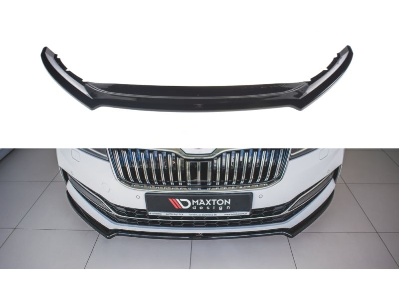 Peça - Spoiler / Lip Dianteiro V1 Para Skoda Superb Mk3 2019-