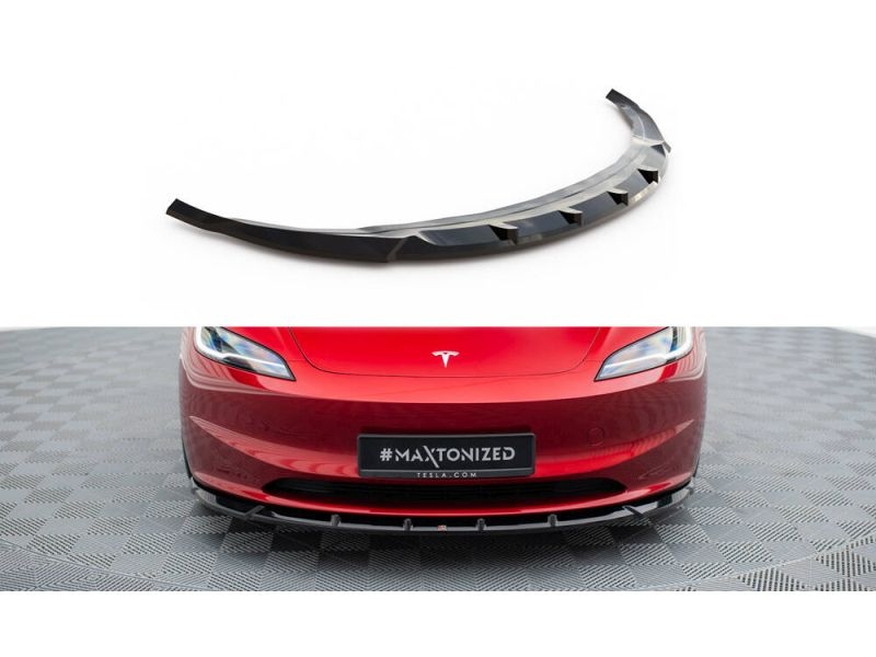 Peça - Spoiler / Lip Dianteiro V2 Para Tesla Model 3 Project Highla