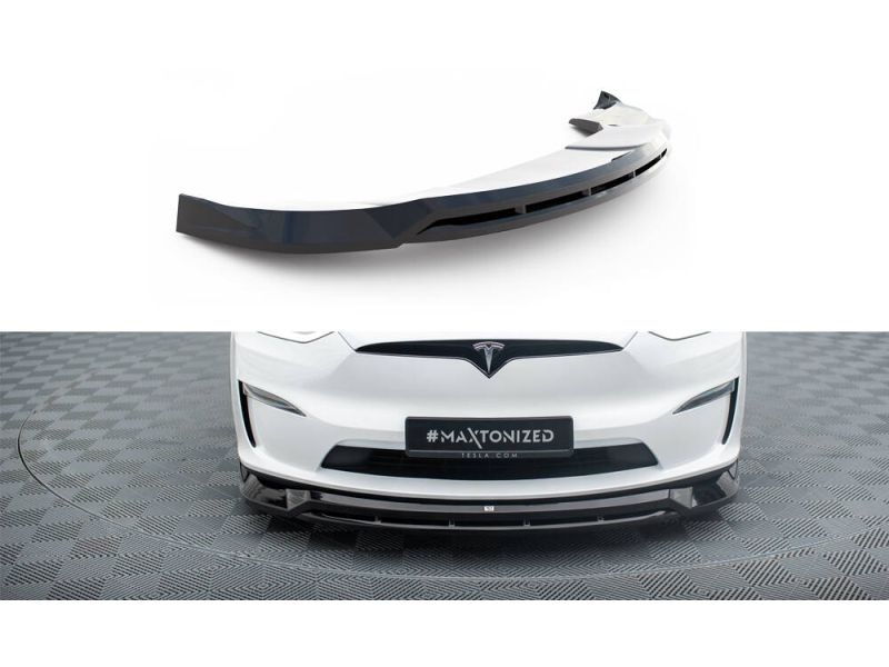 Peça - Spoiler / Lip Dianteiro V1 Para Tesla Model X Mk1 2021-