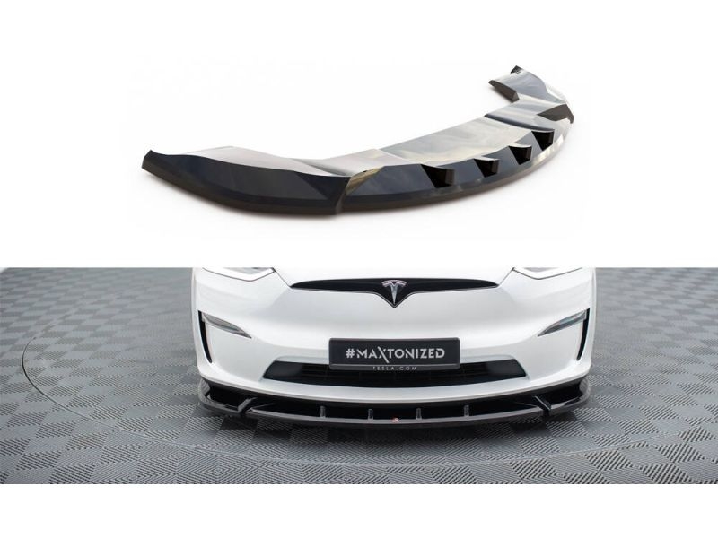 Peça - Spoiler / Lip Dianteiro V2 Para Tesla Model X Mk1 2021-