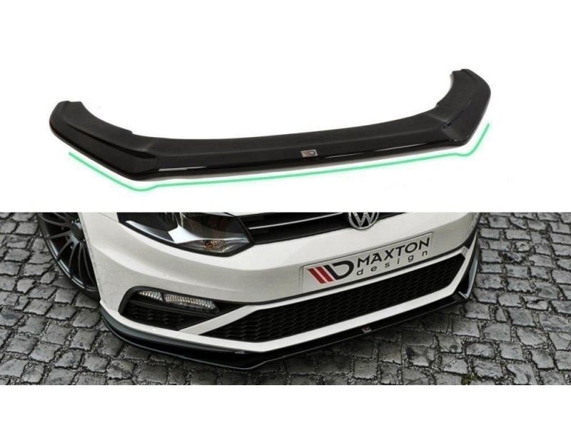 Peça - Spoiler / Lip Dianteiro V2 Para Volkswagen Polo Gti Mk5 2014