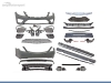 KIT DE CARROÇARIA PARA MERCEDES CLASE S W222 LOOK S65 AMG